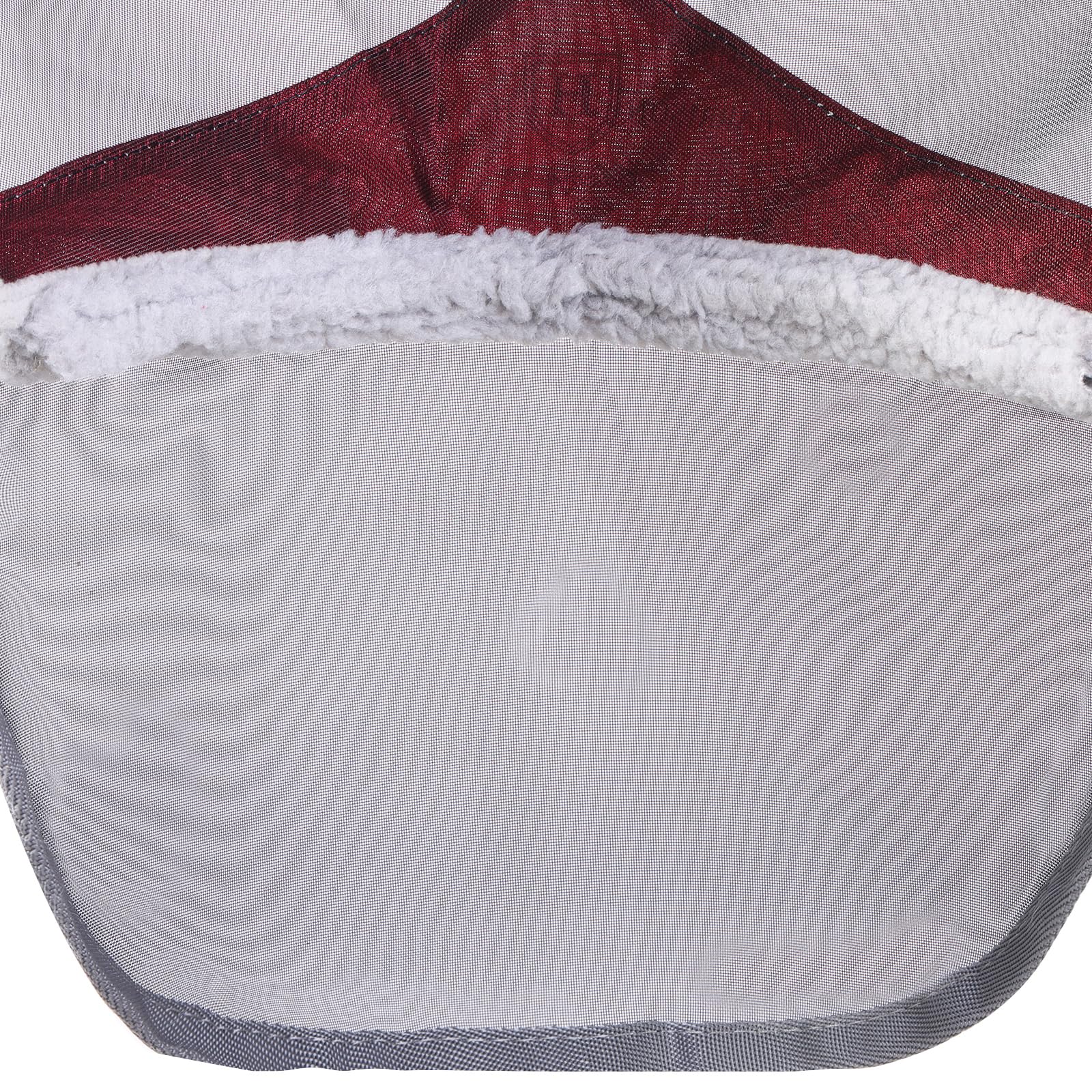 Harrison Howard CareMaster Pro Luminous Horse Fly Mask Large Eye Space Long Nose with Ears UV Protection for Horse Red M Cob